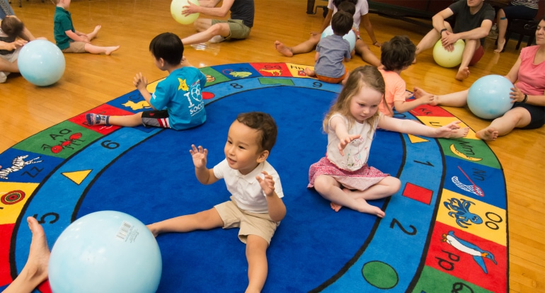 Dalcroze Eurhythmics class